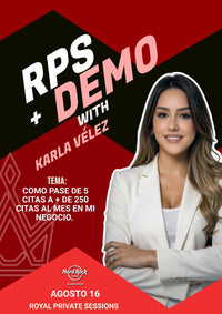 RPS+DEMO KARLA VELEZ ¨Como pase de 5 a mas de 250 citas al mes en mi negocio¨